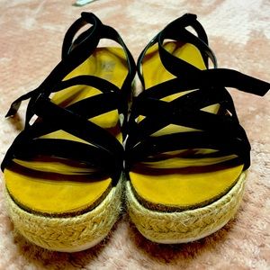 Charlotte Russe Black platform sandals